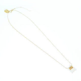 Bijoux Ethniques Massa Africains Collier chane fin chaine gold-filled 14K perles rose plaqu or 24 carats Sidai Designs - 002