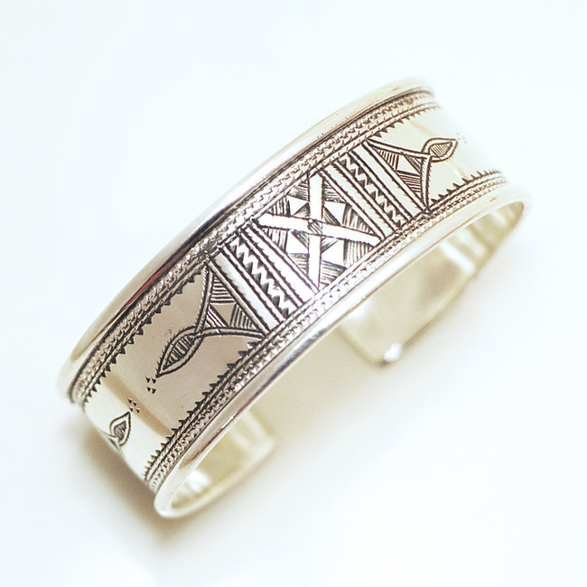 Bijoux touareg ethniques bracelet en argent 925 massif homme femme