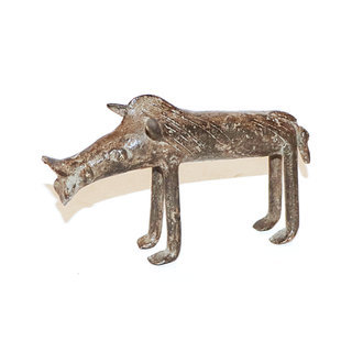 Bronze dogon Art africain en cire perdue animalier phacochre collection animal Art d'Afrique 12 cm pice unique artisanat du Monde Mali 001S a